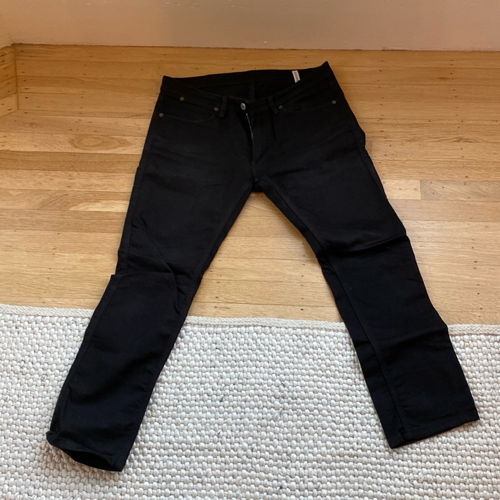 MENS ACNE JEANS - MAX STAY BLACK 32W